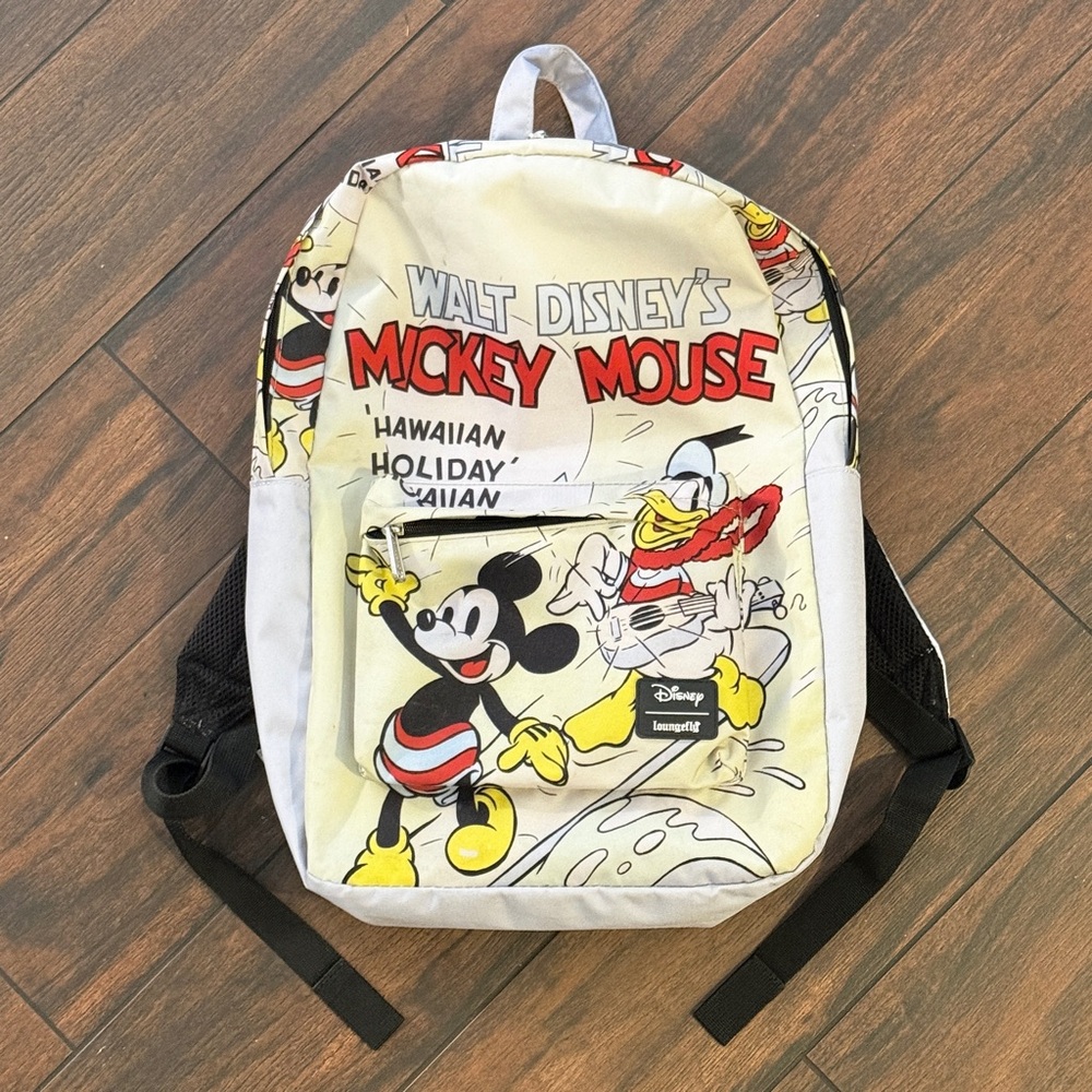 Loungefly Disney Mickey Mouse Donald Duck Hawaiian Holiday Backpack